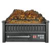 16 Inch Electric Fireplace Log Heater with Remote 5 Flame Brightness Timer