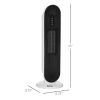 HOMCOM Home Space Heater, Portable Electric Heaters with 45 Degree Oscillation, Remote Control, 24H Timer and Overheating Protection, 1500W/1000W