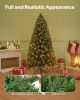 Christmas Tree, 4ft Prelit Artificial Xmas Tree, Full Holiday Decor Trees with 120 Warm White LED Lights, 8 Lighting Modes