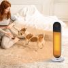 HOMCOM Home Space Heater, Portable Electric Heaters with 45 Degree Oscillation, Remote Control, 24H Timer and Overheating Protection, 1500W/1000W