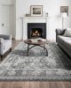 Large Area Rug 8 x 10 ft Anti-Skid and Tear-Resistant Floor Mat Vintage Gray