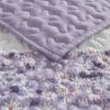 4 PCS King/Cal King Seersucker Quilt Set with Throw