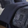 4 PCS Queen Comforter Set Navy